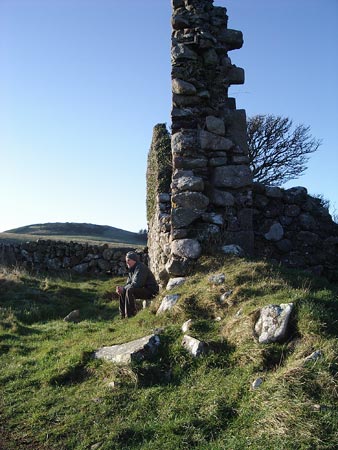 The old ruined house near Gutcher's Isle.