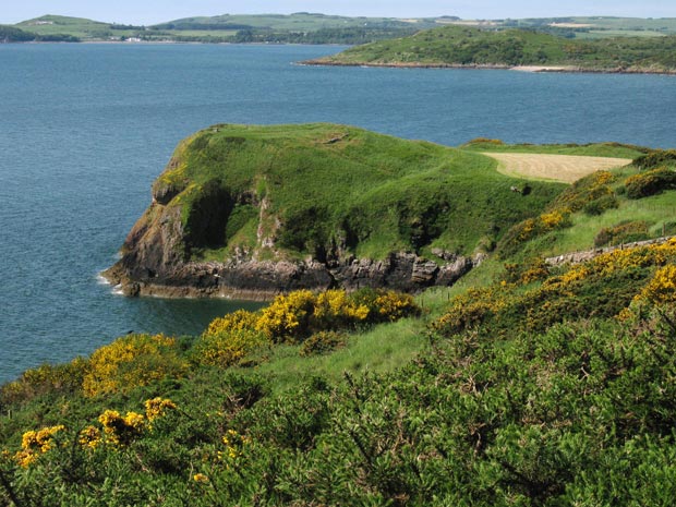 View of Castle Point from Barcloy Hill