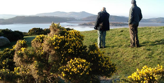 View of Rough Firth, Screel and Bengairn from Barcloy Hill.