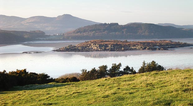 View of Rough Firth, Screel and Bengairn from Barcloy Hill - detail.