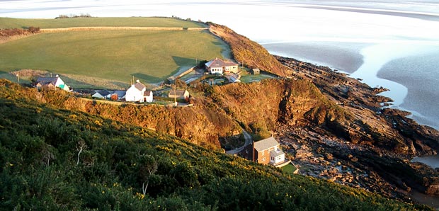 Portling Bay from White Hill- evening light.