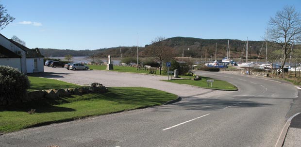 Parking area at Kippford.