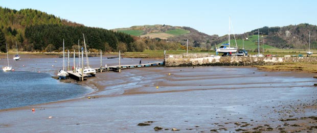 View of the jetty at Kippford.