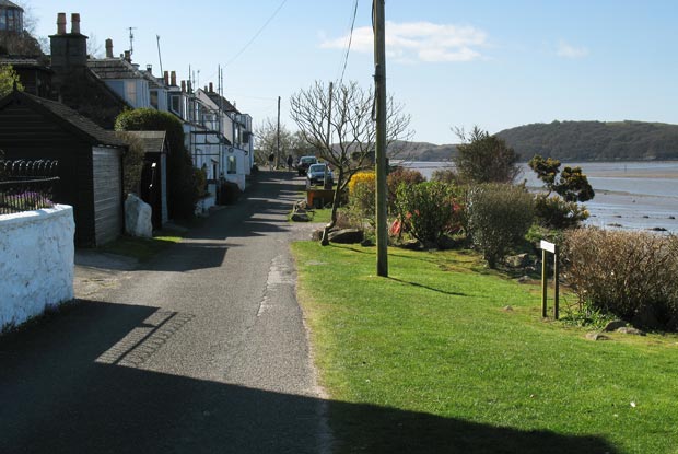 Past The Ark, Kippford and heading along the shore road for Rough Island.