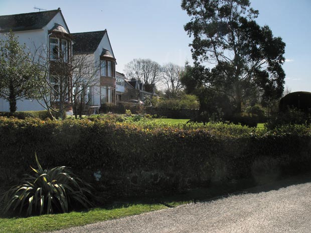 Garden by the shore road to Rough Island.