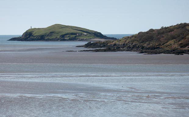 Hestan Island from the cairn on Rough Island.