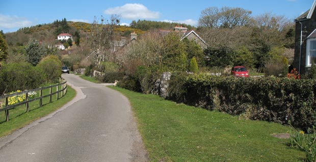 The road back to Rockcliffe from Castle Point.