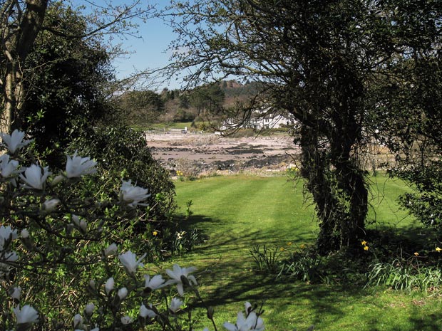 Another view of Rockcliffe from garden by the roadside heading from Castle Point to Rockcliffe.