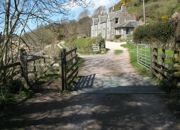 Keeper's house on the shore path from Rockcliffe to Kippford.