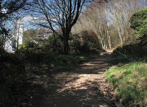 View of the shore path from Rockcliffe to Kippford.