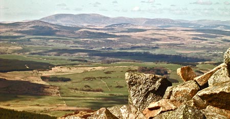 View from the cairn on Bengairn to Cairnsmore of Fleet