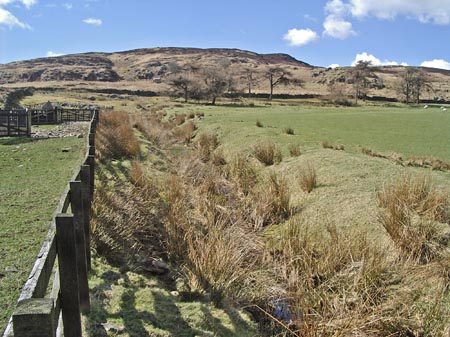 View back to the ridge of Bengairn