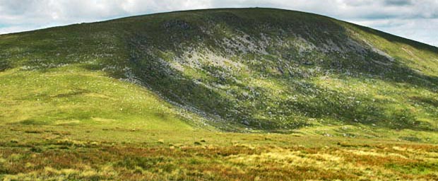 View back to the Gairy of Cairnsmore as we approach the top of Beninner