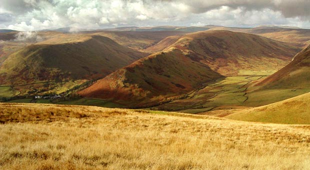 View of Dalzean Snout, Peat Craig and Glenwhargen Craig