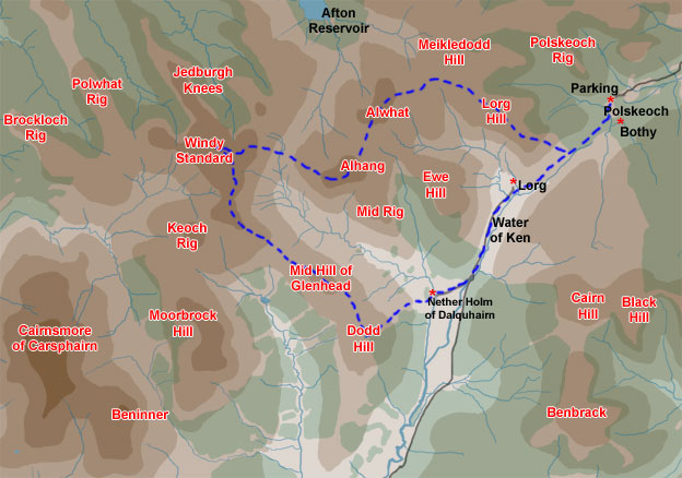 Windy Standard from Polskeoch map