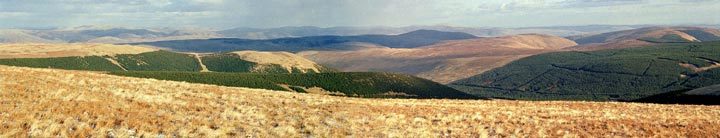 Scaur, Lowther and Durisdeer Hills from  Lorg Hill