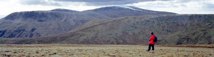 Benniner, Moorbrock and Cairnsmore of Carsphairn from Alhang