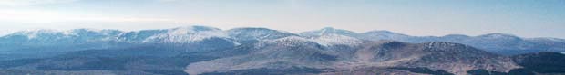 Hill names in the Rhinns of Kells and the Awful Hand.