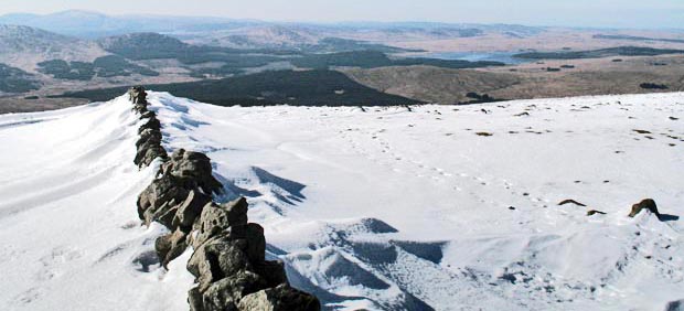 Loch Doon from the trig point on Cairnsmore of Carsphairn.