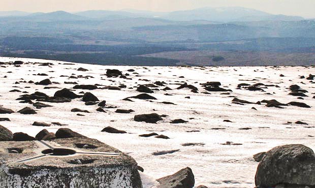 Cairnsmore of Dee and Cairnsmore of Fleet from Cairnsmore of Carsphairn