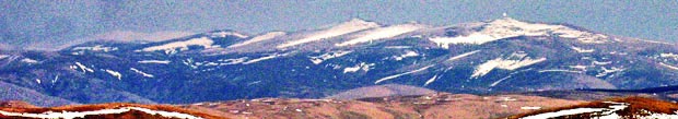 Lowther Hills from the cairn on Moorbrock Hill